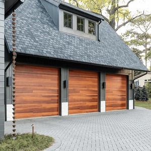 <span class=keywords><strong>Porte</strong></span> de <span class=keywords><strong>garage</strong></span> <span class=keywords><strong>motorisée</strong></span> en aluminium sur mesure <span class=keywords><strong>avec</strong></span> surface en <span class=keywords><strong>bois</strong></span> grainé ou ondulée - Product Image 2
