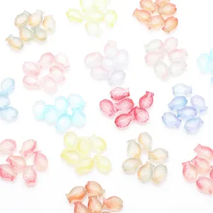 Zhubi couleurs magiques 10X14MM poisson pendentif perles de verre dégradé couleurs carpe poisson perles de cristal pour la fabrication de bijoux