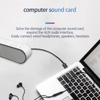 Adaptador de Audio Inalámbrico 5 en 1 USB Bluetooth 5.4, Receptor Transmisor, Tarjeta de Sonido, Entrada Auxiliar de 3.5mm, Música para TV, Computadora, Altavoz de Coche, PC