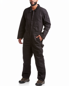Combinaison de travail résistante à l'eau à manches longues en coton pour hommes – Combinaison de travail FR, uniforme industriel une pièce - Product Image 3