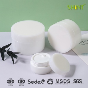 Hũ nhựa PP hai lớp cao cấp có nắp, dùng đựng kem dưỡng da & kem mắt, dung tích 10g-50g, màu trắng - Product Image 4