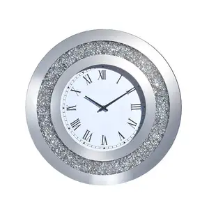 Creative luxury Wall clock Factory wholesale Living room luxury diamond clock Modern home clock