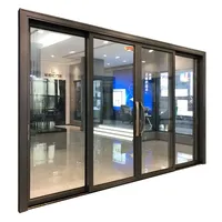 Portes en alliage d'aluminium, fenêtres à battants conformes à la norme CE, réglables, insonorisées, étanches, avec verre trempé fumé