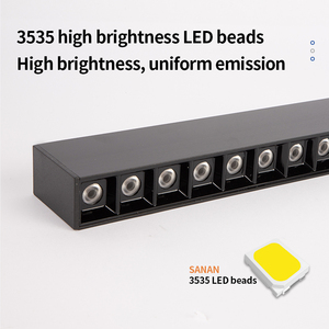 Thiết kế hiện đại Quảng tuyến tính Dải LED ánh sáng Downlight Trần Spotlight nhà máy bán hàng trực tiếp cơ thể nhôm - Product Image 5