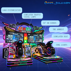 Machine de jeu d'arcade Crazy Rider, simulateur de course de moto dynamique, compétitif à deux joueurs, anglais, garantie 1 an, fabricant direct - Product Image 5