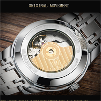 TEVISE T805D 805D Skelett-Herrenuhr Luxusmarke Automatik 3D Tourbillon Mechanische Goldene Herrenuhr Hochwertige Edelstahluhr