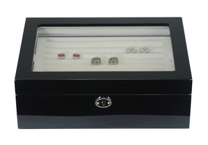 Hộp Đồ Trang Sức Bằng Gỗ Bóng Bẩy Cao 72 Cặp - Product Image 6