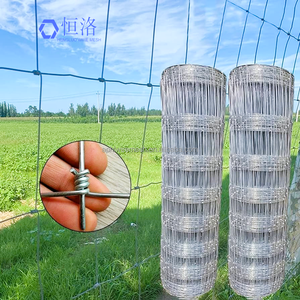 سياج مراعي منسوج مفصلي مجلفن بالغمس الساخن بطول 4 و8 أقدام لتربية الماعز والمراعي والحقول، بوابة شبكية منسوجة - Product Image 1