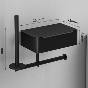 Portarotolo di <span class=keywords><strong>Carta</strong></span> <span class=keywords><strong>Igienica</strong></span> Impermeabile Senza Foratura, <span class=keywords><strong>Porta</strong></span> Salviette Adesivo Multifunzionale da Parete - Product Image 5