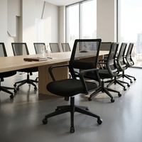 Fauteuil de Direction Ergonomique Pivotant en Tissu de Luxe, Réglable en Hauteur, pour Bureau, Atelier et Salon