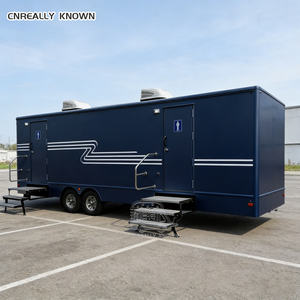 Remolque de baño móvil personalizado con mármol italiano para restaurante al aire libre tipo Michelin Star. - Product Image 3