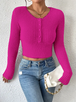 Hochwertige Frauen Faux Nerz Haar Pullover mit Rundhals ausschnitt Anpassen Logo Langarm für Frauen