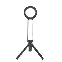 Support de téléphone magnétique en métal réglable multifonctionnel pliable pour diffusion en direct, trépied de bureau portable pour selfie avec conception à boucle