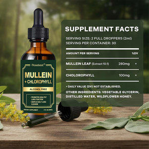 Suplemen Pembersih dan Detoksifikasi Paru-Paru dengan Label Pribadi OEM, Terbuat dari Mullein dan Klorofil Cair Alami untuk Kesehatan Paru-Paru - Product Image 6