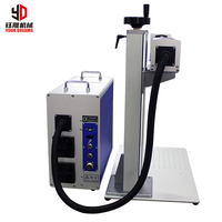 Nueva Máquina Láser de Fibra de Escritorio de 20W con Cabezal Láser Raytools, Control Cypcut, Refrigeración por Agua, Grabado y Corte CNC de Cristal, Compatible con DXF y AI de Alta Precisión