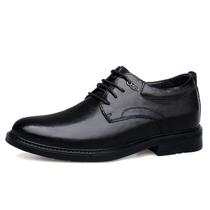 Chaussures rehaussantes pour hommes en cuir de vachette de haute qualité, confortables, pour mariages formels, avec doublure en cuir véritable - Product Image 1