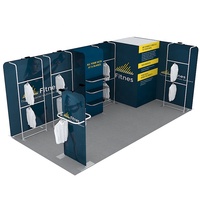 Stand d'exposition modulaire en aluminium 10x20, stand d'exposition de vêtements portable, stand d'exposition à montage rapide