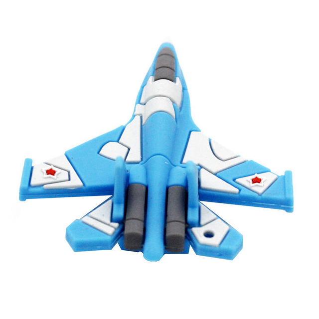 Custom Cartoon Aircraft USB 3.0 Flash Drive Creative Gifts 16 32 64 128gb Pendrive Airplane Shaped Memory Stick Soft PVC U Disk