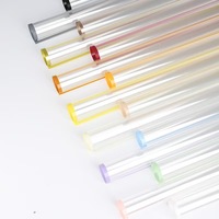 Papier d'emballage floral imperméable en cellophane OPP à bord coloré, prix bas, en gros, en stock, polyvalent pour l'emballage floral