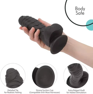7Inch Realistic Dildo Soft Liquid Silicone Material 100% Waterproof Eco-Friendly Adult Sex Toys Thick <strong>Penis</strong> <strong>Strong</strong> <strong>Suction</strong> <strong>Cup</strong> - Product Image 4