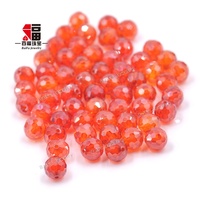Baifu bijoux Offre Spéciale pierres de zircone cubique personnalisées avec trou CZ boules rondes en vrac
