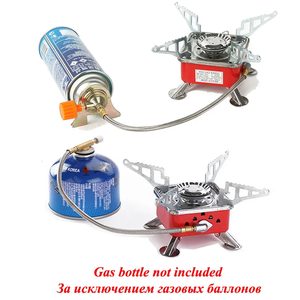 Mini réchaud de Camping Portable randonnée en plein air voyage Trekking et pique-nique réchaud camping en plein air utiliser réchaud à <span class=keywords><strong>gaz</strong></span> portable coupe-vent - Product Image 6