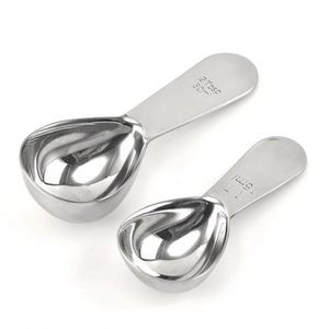 High Quality Stainless Steel <b>Coffee</b> Measuring <b>Spoon</b> 1 Tbsp 15ML/2 Tbsp 30ML Mirror Polish Silver Metal <b>Coffee</b> Measure - Product Image 1