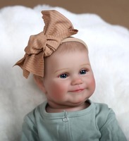 20 Zoll Lebensechte Reborn-Babypuppe aus Weichem Vinyl Realistische Neugeborenen-Puppe Spielzeug für Kinder Geschenk Großhandel Individuell Anpassbar