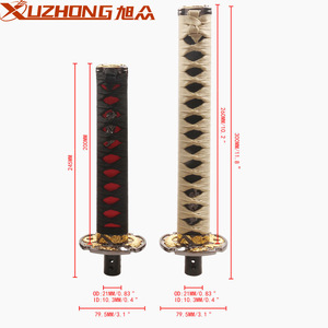 Poignée de levier de vitesses Xuzhong Samurai pour transmission automatique, noir et rouge, ergonomique, en alliage d'aluminium, bois et tissu - Product Image 4