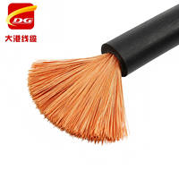Câble de soudage super flexible 0,20 mm en cuivre fin 99,95 % pur, conducteur en cuivre, isolé en caoutchouc, câble de batterie, usine OEM 16 25 mm²