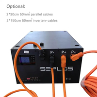 Connecteur de câble parallèle Seplos Power 50mm² 24CM 30CM 50CM pour pack batterie DIY 48V