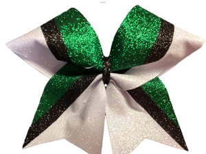 Ensemble de nœuds à paillettes Kelly Green de 7 pouces nœud de cheveux d'usine personnalisé pour fille Cheer <span class=keywords><strong>Boutique</strong></span> techniques imprimées pour pom-pom girl - Product Image 3