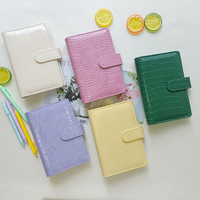 Carnet de budget A5/A6 en PU effet crocodile avec fermeture éclair et 6 anneaux, personnalisable avec logo, pour la gestion des finances – Vente en gros