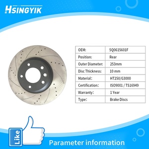 Disques de frein arrière de Rotor de rupture de revêtement pour VW <span class=keywords><strong>Golf</strong></span> MK5 GTI MK7 Seat ALTEA 5Q0615601F - Product Image 3