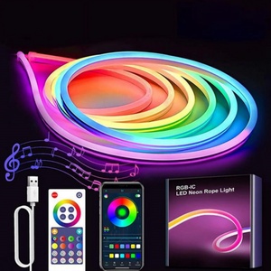 RGBIC Neon <b>Rope</b> <b>Light</b> WIFI&BLE LED Strip <b>Lights</b> for Living Gaming Room Wall Decor - Product Image 5
