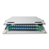 Vente flash : Cadre de distribution optique à fibre optique à montage en rack 19 pouces, 12/24/48/72/96/144 ports ODF SC/FC/LC/ST