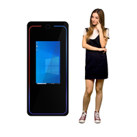Miroir portable avec éclairage LED de 65 pouces, caméra tactile intelligente et compatible SLR, prix abordable, photomaton
