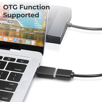 Adaptateur USB Type C mâle vers femelle DAC, USB 3.2/5Gbps, convertisseur de synchronisation de données OTG, latence nulle, tout neuf, en alliage d'aluminium, pour téléphone portable