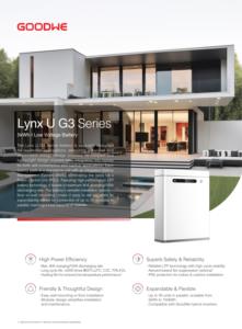 Goodwe <span class=keywords><strong>Lynx</strong></span> U G3 loạt lxu chia loại 5.12kwh 5KW 51.2V LiFePO4 Pin IP65 bảo vệ có thể truyền thông điện áp cao - Product Image 4