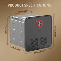 Chauffe-eau au gaz RV en acier inoxydable couleur personnalisée pour usage extérieur, directement de l'usine OEM avec support technique professionnel