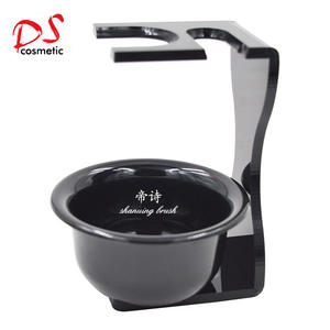 DISHI 남성용 전문 맞춤형 블랙 아크릴 면도 그릇 - Product Image 3