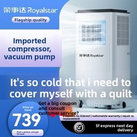 Aire Acondicionado Portátil Royalstar, Unidad Todo en Uno con Función de Frío y Calor, Sin Necesidad de Instalación, Enfriamiento por Compresor