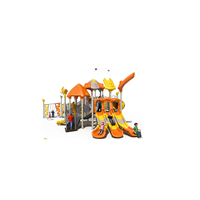 Tobogán Combinado para Niños para Exteriores, Certificado por la TUV, Resistente a los Rayos UV y a la Intemperie, Equipo de Juegos para Jardín de Infancia y Parque Comunitario