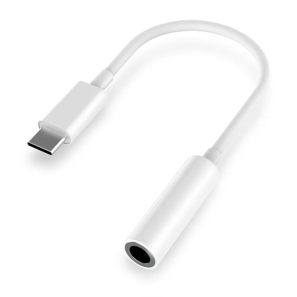 Type c headset to 3.5MM adapter mobile phone adapter usb c phone call adapter tpyec flat head to 3.5MM round hole