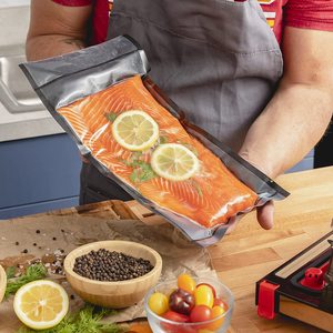 Sacchetto sottovuoto senza BPA un lato trasparente un altro lato nero per sacchetti sigillanti sottovuoto salva cibo - Product Image 3