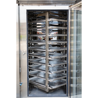 Four à convection électrique commercial en acier inoxydable à circulation d'air chaud, four rotatif à plateaux pour boulangerie, cuisson du pain, des pizzas et des pâtisseries