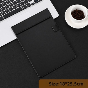 A4 <span class=keywords><strong>A5</strong></span> A6 thư mục tập tin PU da giữ tài liệu clip từ tính cho văn phòng kinh doanh menu clipboard - Product Image 4