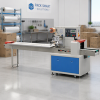 Machine d'emballage horizontale automatique Flow Pack pour pain, viande fraîche, fromage tranché et autres produits de boulangerie
