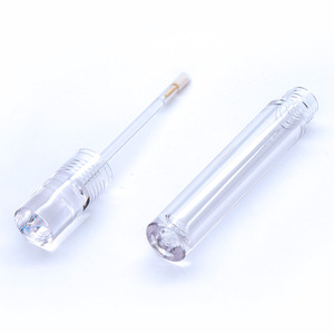 Tube de gloss à lèvres rond transparent de 7,5 ml en PETG, flacon liquide de luxe de haute qualité avec applicateur et baguettes pour la beauté, fille sexy - Product Image 6