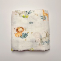 Couverture en gaze pour bébé toutes saisons, serviette d'emmaillotage double couche en bambou et coton, drap de bain pour nourrissons et tout-petits